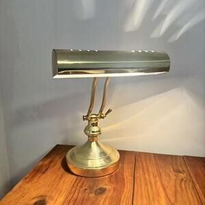  Adjustable Vintage Portable Brass Piano Bankers Student Desk Lamp